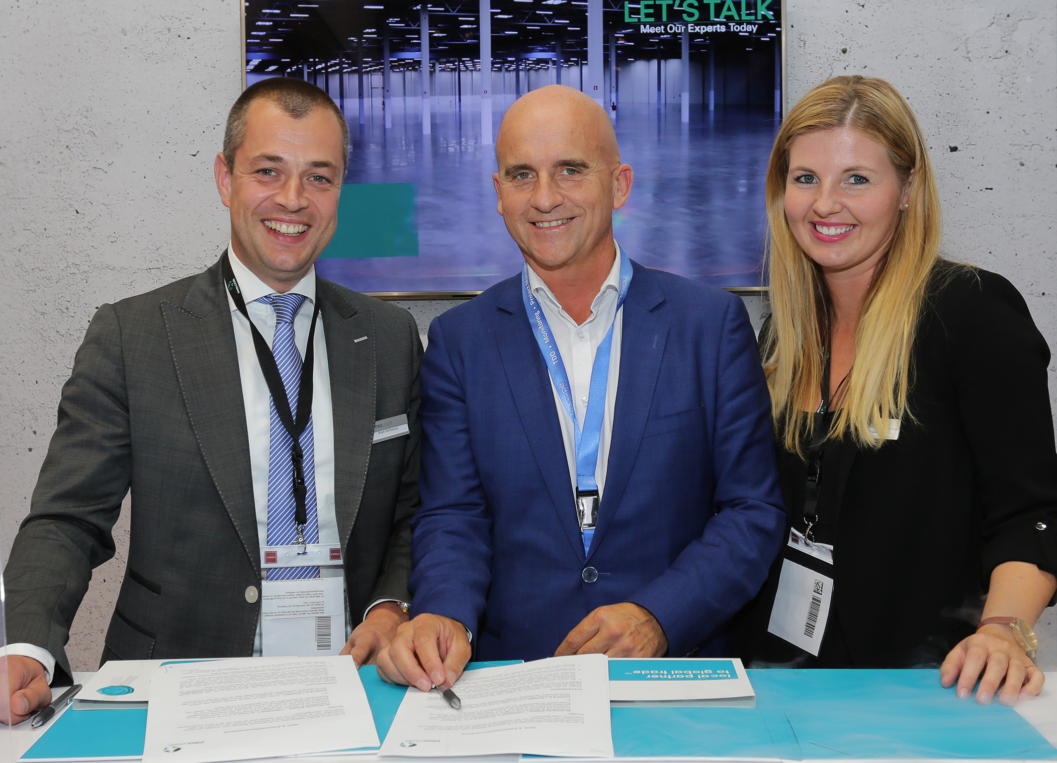 Representatives of Prologis and the municipality of Waalwijk at Expo Real Munich